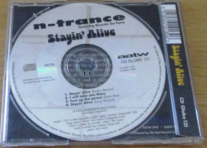 M TRANCE Stayin` Alive IMPORT CD Single [Shelf BB CD singles]