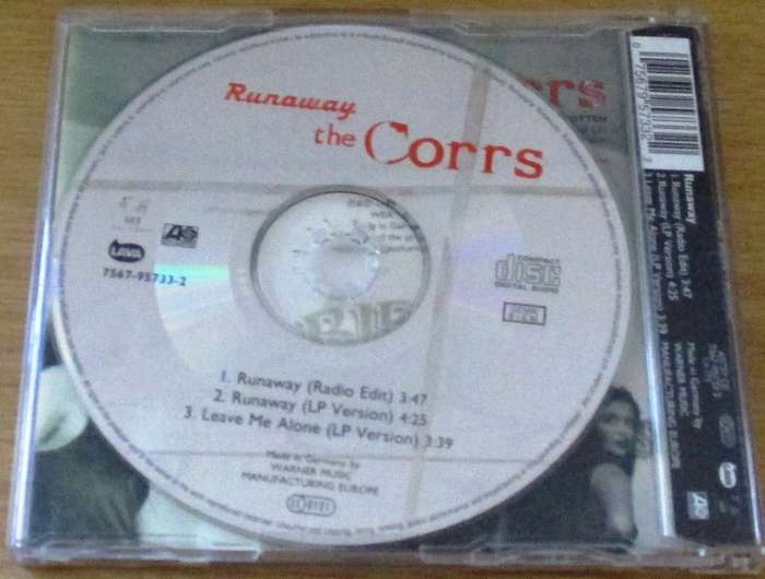 THE CORRS Runaway IMPORT CD Single [Shelf BB CD singles]