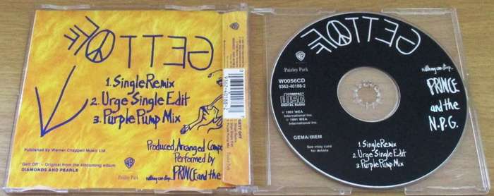 PRINCE Gett Off CD Single [Shelf BB CD singles]