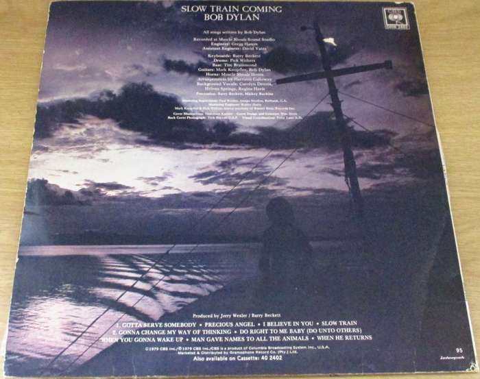 BOB DYLAN Slow Train Coming 1979 South African Pressing [DNW2402] VINYL RECORD