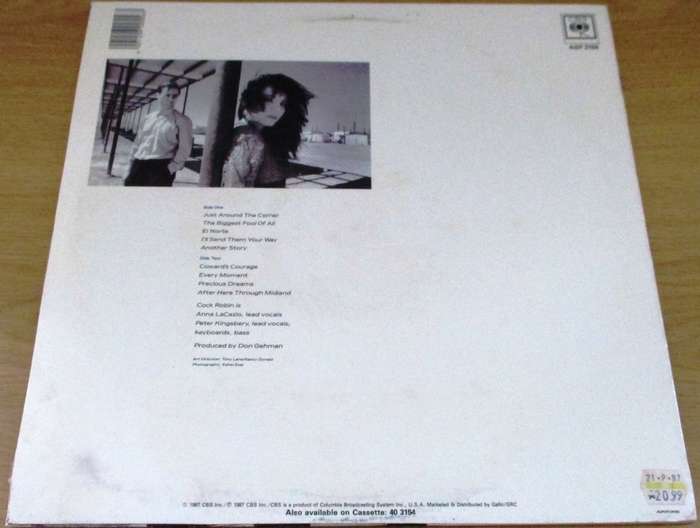 COCK ROBIN After Here Through Midland South African Pressing VINYL RECORD