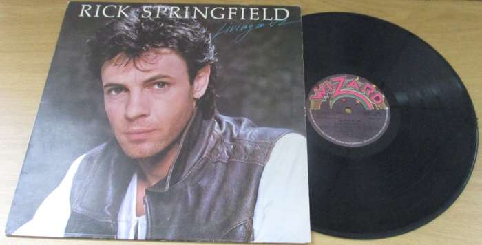 ROCK SPRINGFIELD Living in Oz South African Pressing VINYL RECORD