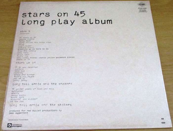 STARS ON 45 Long Play Album South African Pressing VINYL LP RECORD