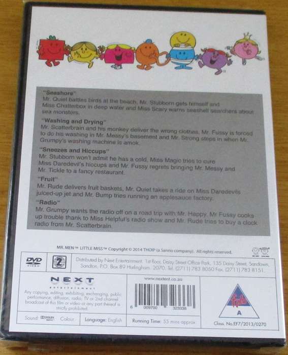 MR. MEN LITTLE MISS Starring Mr Strong 5 Spectacular episodes [NEW BB DVD SHELF]