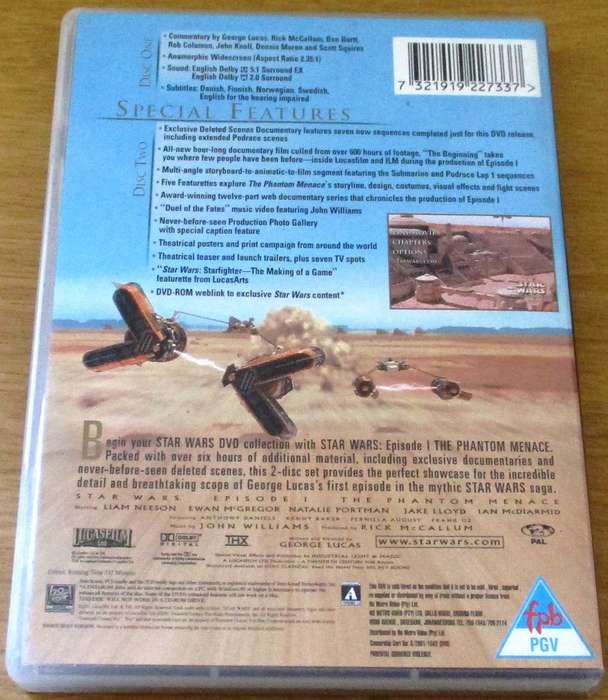STAR WARS I The Phantom Menace  DVD [DVD BOX 15]