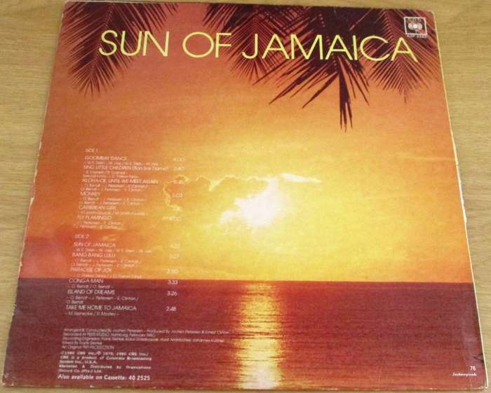 GOOMBAY DANCE BAND Sun of Jamaica LP VINYL RECORD