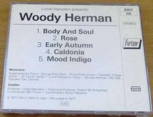 WOODY HERMAN Caldonia CD [msr]