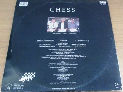 CHESS O.S.T. LP VINYL RECORD