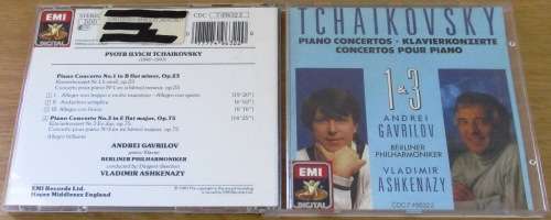 TCHAIVOSKY Piano Concertos Gavrelov Ashenazy [Classical Box 1]