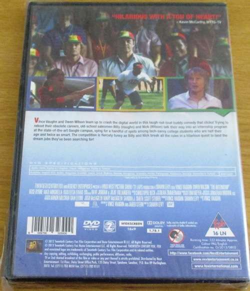 THE INTERNSHIP Vince Vaughn Owen Wilson  [DVD BOX 6]