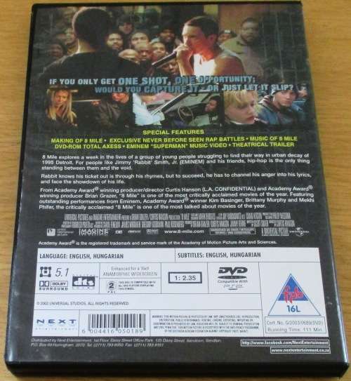 CULT FILM: 8 MILE Eminem Kim Basinger  [DVD BOX 3]
