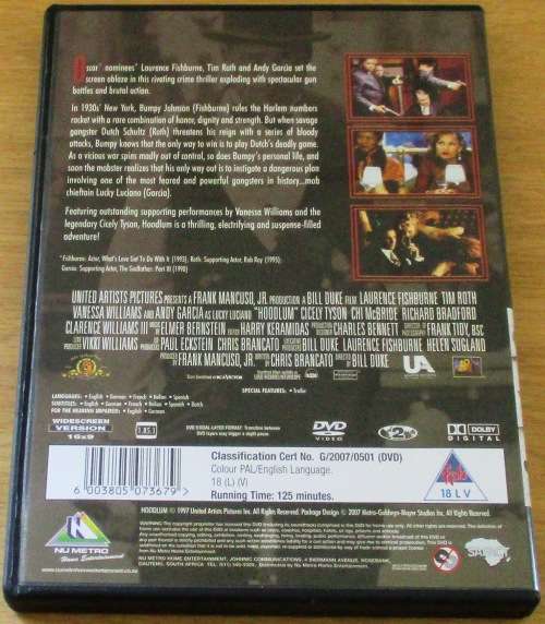 CULT FILM: HOODLUM Tim Roth Laurence Fishburne  [DVD BOX 8]