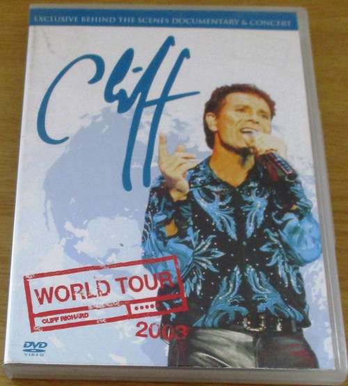 CLIFF RICHARD World Tour 2003 DVD  [OFFICE DVD SHELF]