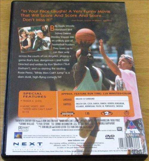 Cult Film: WHITE MEN CAN`T JUMP DVD [SHELF D1]