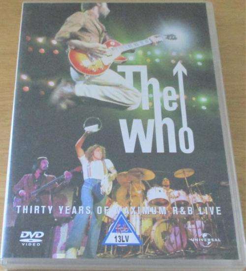 THE WHO Thirty Years of Maximum R&B Live DVD