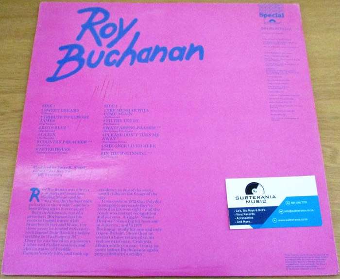 ROY BUCHANAN LP VINYL RECORD