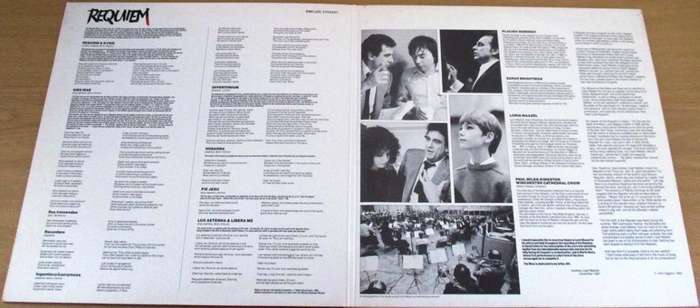 ANDREW LLOYD WEBBER REQUIEM O.S.T. LP VINYL RECORD