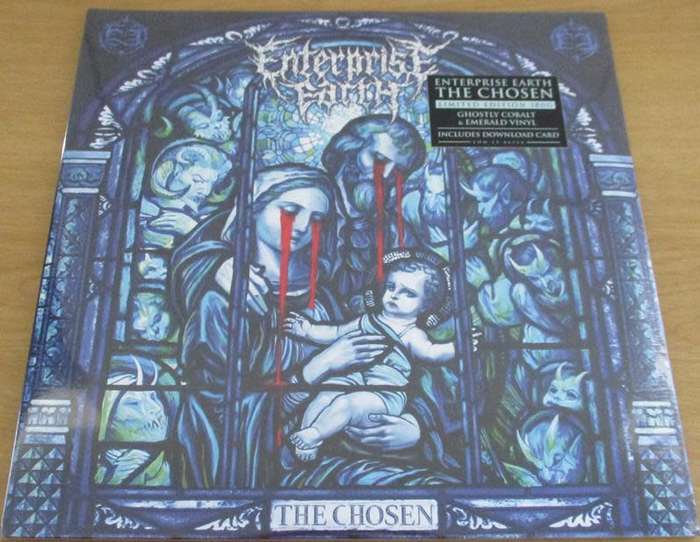 ENTERPRISE EARTH The Chosen Ghostly Cobalt & Emerald Coloured VINYL Record