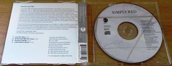 SIMPLY RED Montreux EP CD  [Shelf BB CD singles]