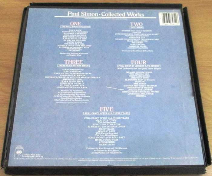 PAUL SIMON Collected Works 5xLP BOX SET VINYL RECORD [Shelf G]