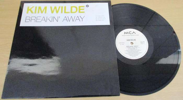 12` Maxi Dance Single : KIM WILDE Breakin` Away 4 track  PROMO 12` VINYL RECORD [house]