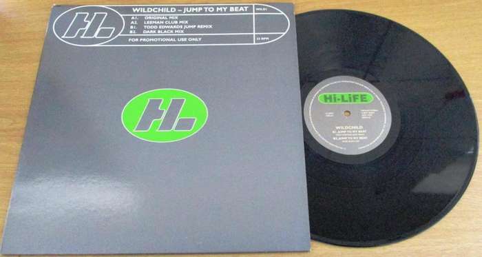 12` Maxi Dance Single : WILDCHILD Jump to my Beat PROMO 4 track 12` VINYL RECORD [Hard house]