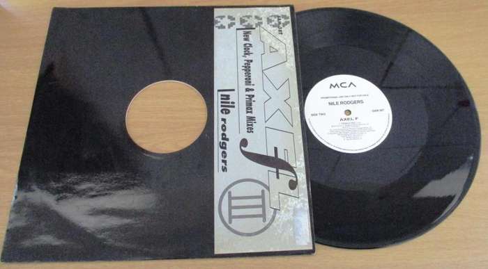 12` Maxi Dance Single: NILE RODGERS Axel F VINYL RECORD [Euro House / Disco]
