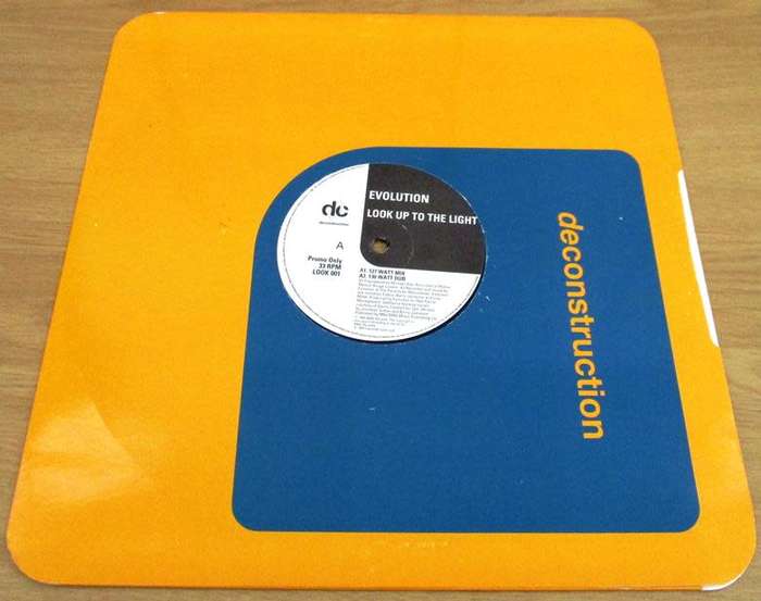 12` Maxi Dance Single: EVOLUTION Look up to the LIght PROMO 12` VINYL RECORD [HOUSE]