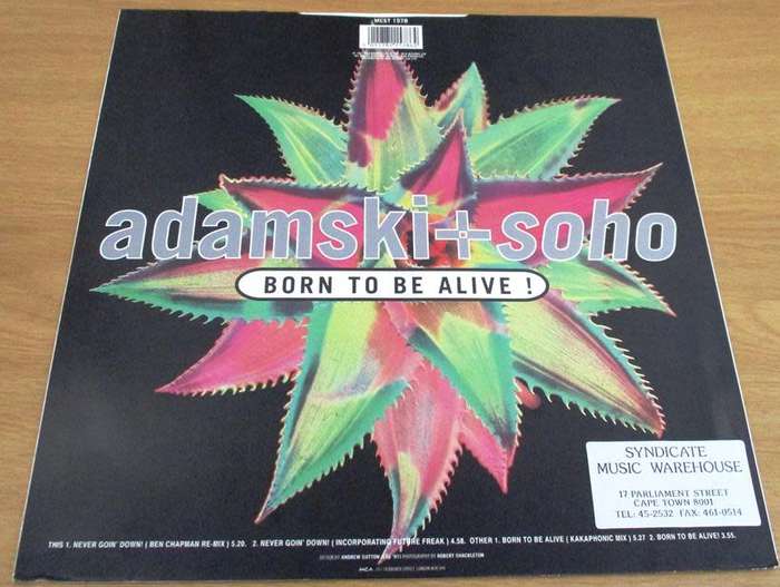 12` Maxi Dance Single: ADAMSKI + JIMI POLO Never Goin` Down 4 Track 12` VINYL RECORD [ACID HOUSE]