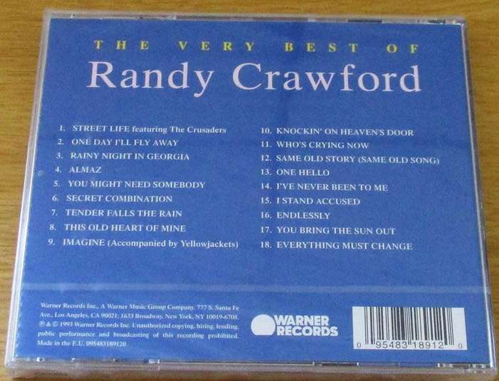 RANDY CRAWFORD The Very Best of Randy Crawford IMPORT CD [SEALED]