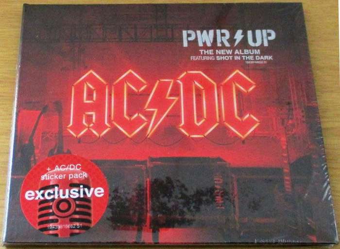 AC/DC Power Up  PWRUP Digisleeve CD + sticker pack