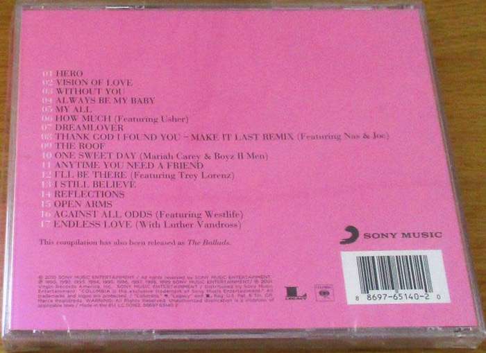 MARIAH CAREY Love Songs CD