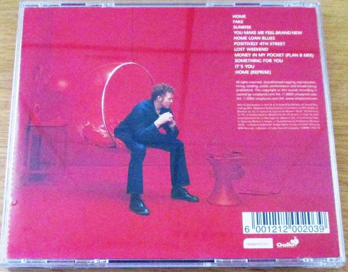 SIMPLY RED Home CD [Shelf G4]