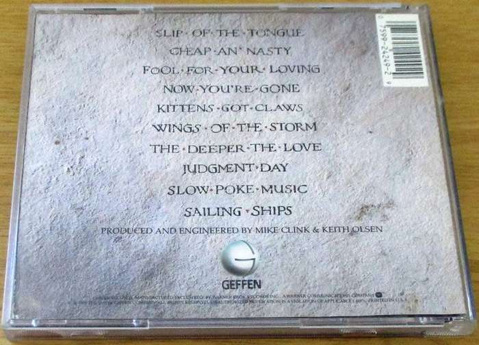 WHITESNAKE Slip of the Tongue CD [Shelf G Box 12]