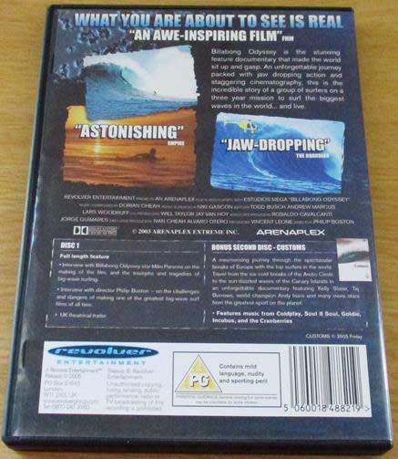 CULT FILM: BILLABONG ODYSSEY The Battle for the Biggest Wave Ever Surfed DVD [DVD BOX 6]