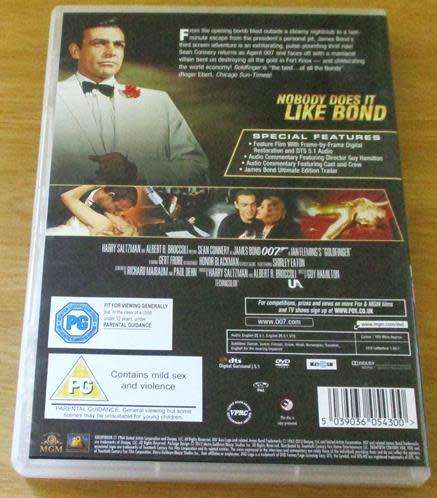 CULT FILM: 007 GOLDFINGER Sean Connery DVD [DVD BOX 1]