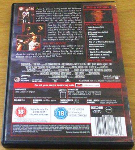 CULT FILM: FROM DUSK TILL DAWN 2 Disc Collector`s Edition DVD [BBOX 6]