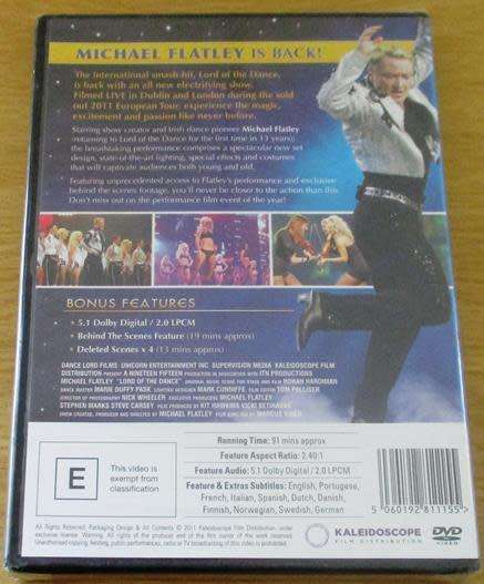 MICHAEL FLATLEY Returns as THE LORD OF THE DANCE DVD [BBox 11]