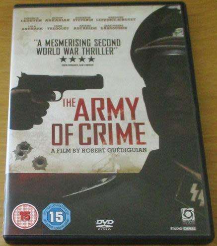 Cult Film: The Army of Crime WWII DVD [BBox 12] French with English Subtitles