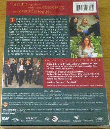 Rizzoli & Isles The Complete First Season DVD Crime investigation [BBOX 15]