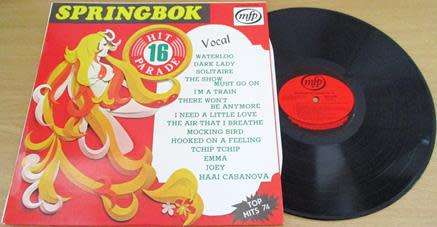 SPRINGBOK HIT PARADE 16 LP VINYL record [H]