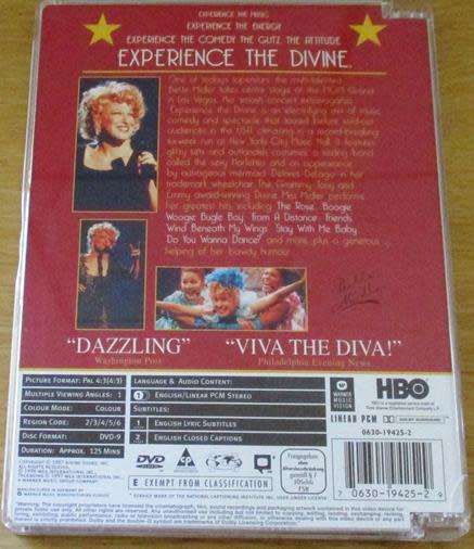 BETTE MIDLER Diva Las Vegas DVD