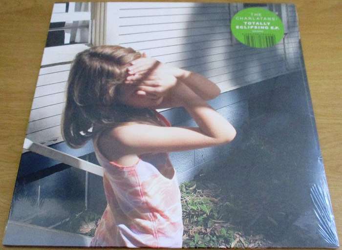 THE CHARLATANS Totally Eclipsing E.P. TRANSLUCENT GREEN VINYL RECORD