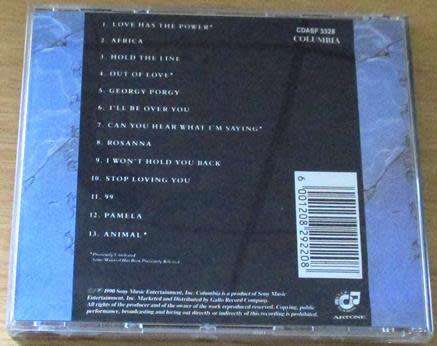 TOTO Past Present 1977-1990 The Best of CD [Shelf G Box 3]