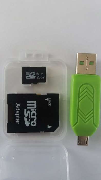 128GB Micro SD memory card + free SD card adapter (Class 10)