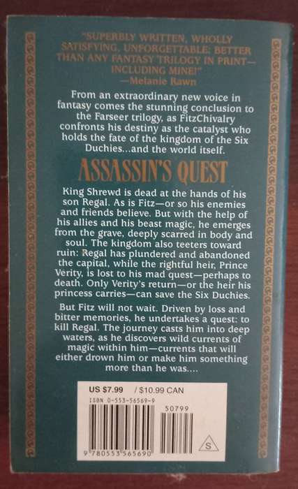 Assassin`s Quest by Robin Hobb. The Farseer Trilogy Book 3