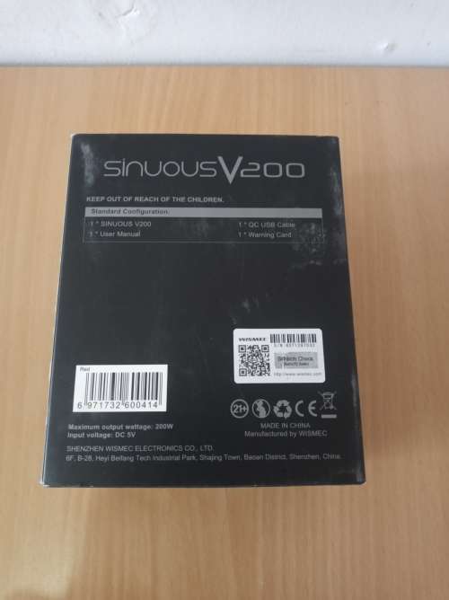 Wismec Vape 200w Box Mode and Spares - Please Read