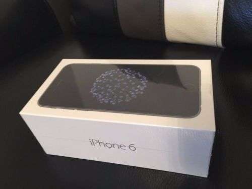 NEW 32GB iPhone 6 in Box - With screen protector & flip cover