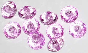 Light purple Acrylic Rondelle 8mm x 6mm beads (20pcs)