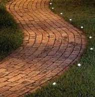 Flush fitting Deck / Pathway /Patio  Light - Solar powered- no wiring, just fit and walk away!!